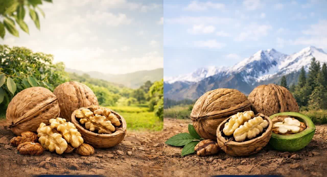 مقایسه نهال گردو چندلر و فرنور | کدام سود بیشتر و ریسک کمتری دارد؟ (راهنمای سرمایه‌گذاری ۱۴۰۵)